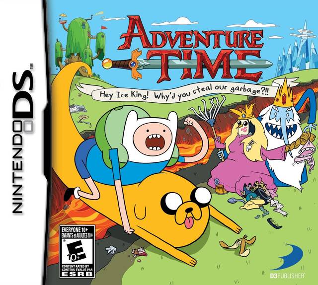 Adventure Time: Hey Ice King box art for Nintendo DS